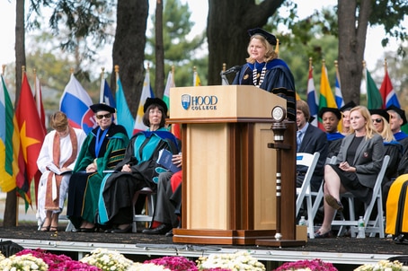 Hood College Podium